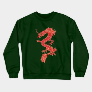 Red The Dragon Logo Crewneck Sweatshirt